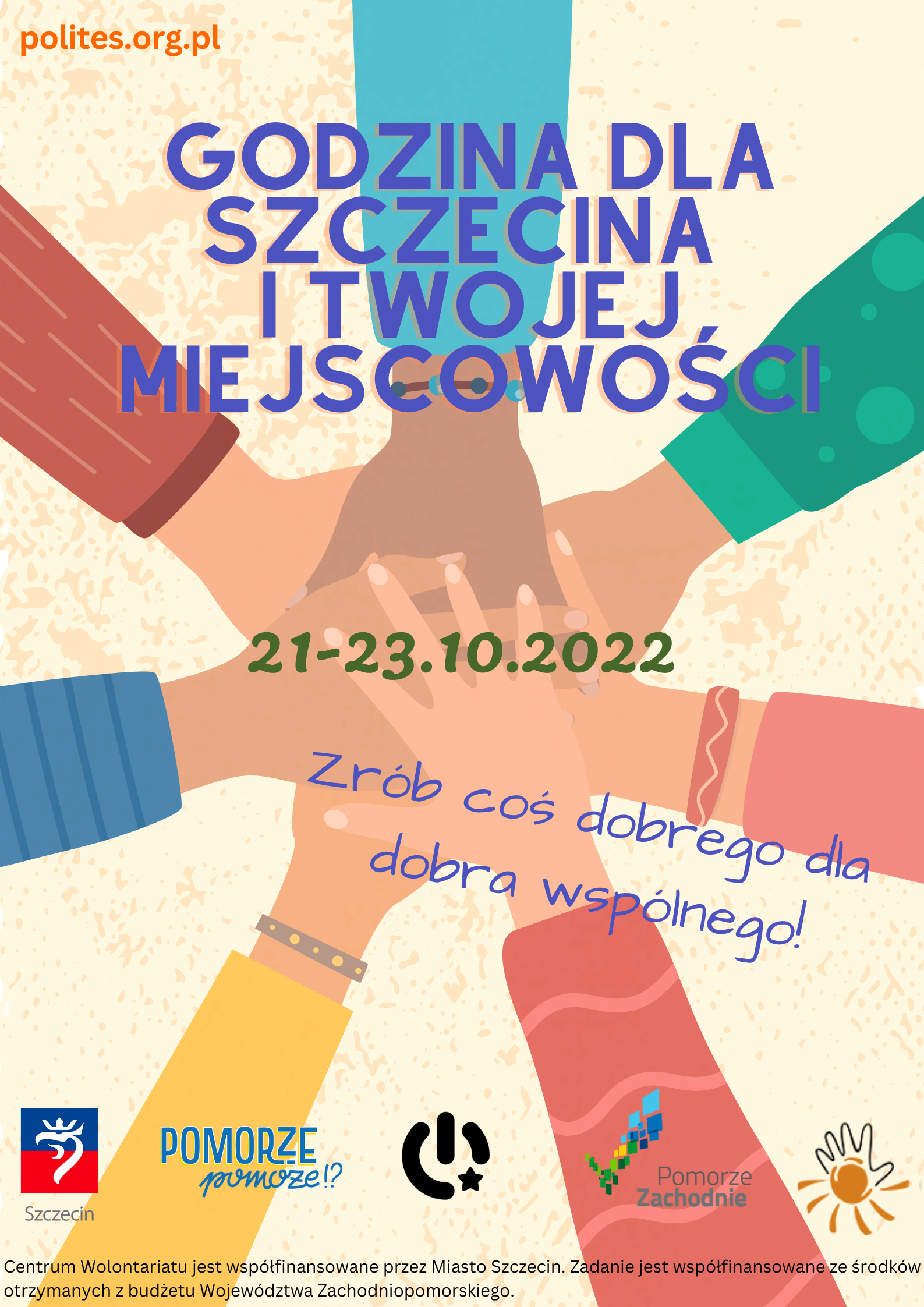 Plakat akcji Godzina dla Szczecina