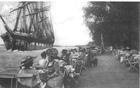 Letnia restauracja "Oder" przy nabrzeżu na Golęcinie. (1912 r.)