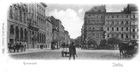 Plac Orła Białego w kierunku ulicy Staromłyńskiej (1900 r.)