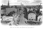 Ulica Energetyków (Die Groáe Lastadie) - widok z wieży portowej straży pożarnej (1901 r.)