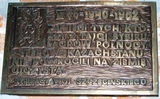 Tablica poświęcona Sybirakom: 1768-1940-1852, odsłonięcie 17.04.1994 r.