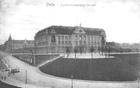 Budynek Dawnego Krajowego Zakładu Ubezpieczeń zbudowany w latach 1902-1905. Obecnie siedziba Wyższej Szkoły Morskiej, przy Wałach Chrobrego (1910 r.)