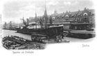 Spichlerze na terenie portu wolnocłowego (1905 r.)