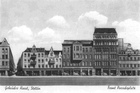 Nie istniejące w większości zabudowania dawnego centrum handlowego, założonego w 1897 roku przez braci Horst przy Alei Niepodległości. Do dziś zachował się najwyższy budynek, stanowiący środkowy element fasady Domu Handlowego "Odzieżowiec'. (1905 r.)