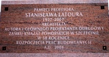 ul. Korsarzy 34, Zamek Książąt Pomorskich, tablica pamiątkowa PAMIĘCI PROFESORA STANISŁAWA LATOURA, 17.10.2008 r.