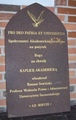 Tablice fundacyjne w KAPLICY AKADEMICKIEJ 10.10.2008 r.