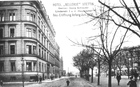 Ulica 3-go Maja w kierunku Bramy Portowej. Na pierwszym planie hotel "Continental" - dawniej "Bellevue". (1910 r.)