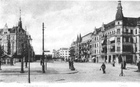 Plac Kościuszki oraz ul. Krzywoustego w kierunku Turzyna (1907 r.)