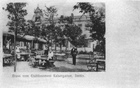 Ogród letni na zapleczu restauracji "Kaiserhallen" przy ul. Rayskiego. Obecnie mieści się tutaj Szkoła Podstawowa nr 64. (1904 r.)