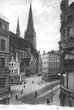 Kościół Św. Jakuba oraz zabudowa w rejonie nie istniejącego Rynku Węglowego. (1903 r.)